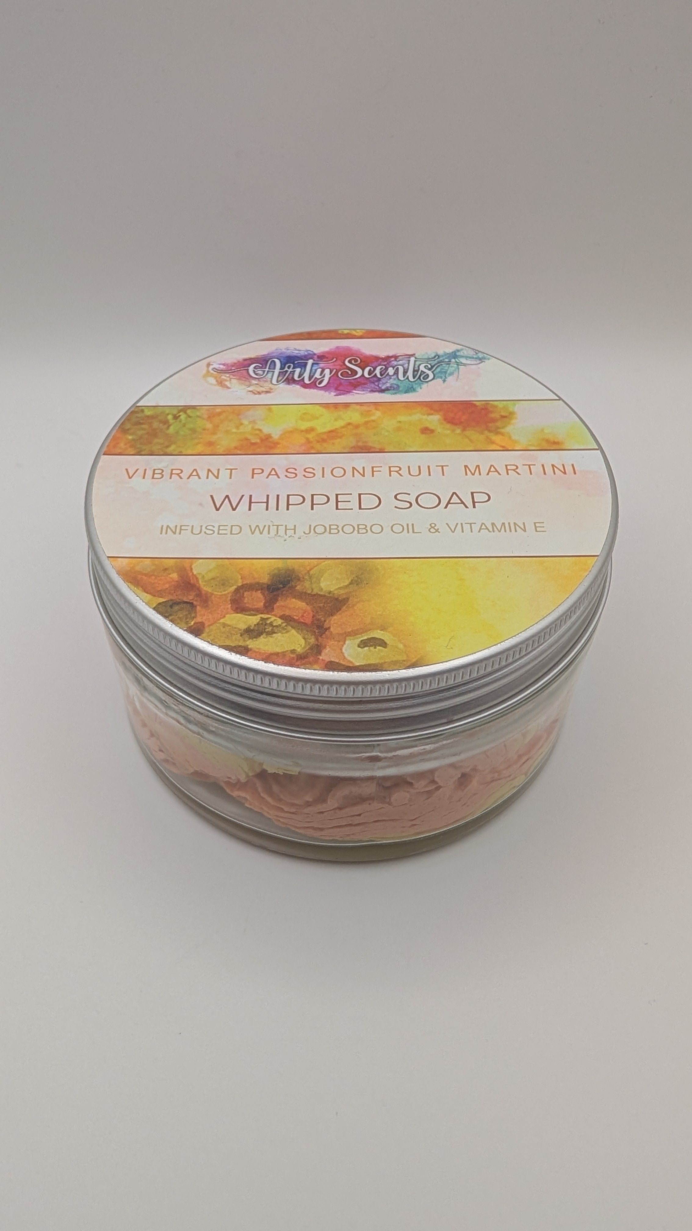 Vibrant Passionfruit Martini Whipped Soap 150g