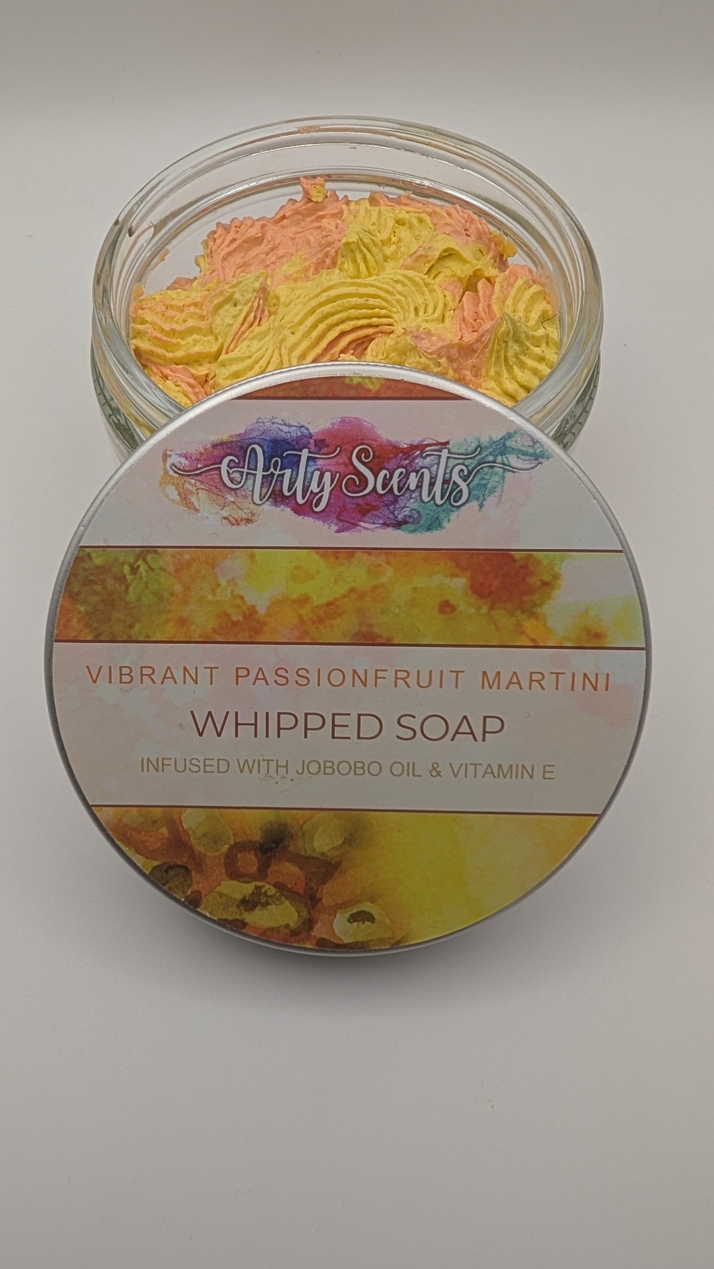 Vibrant Passionfruit Martini Whipped Soap 150g