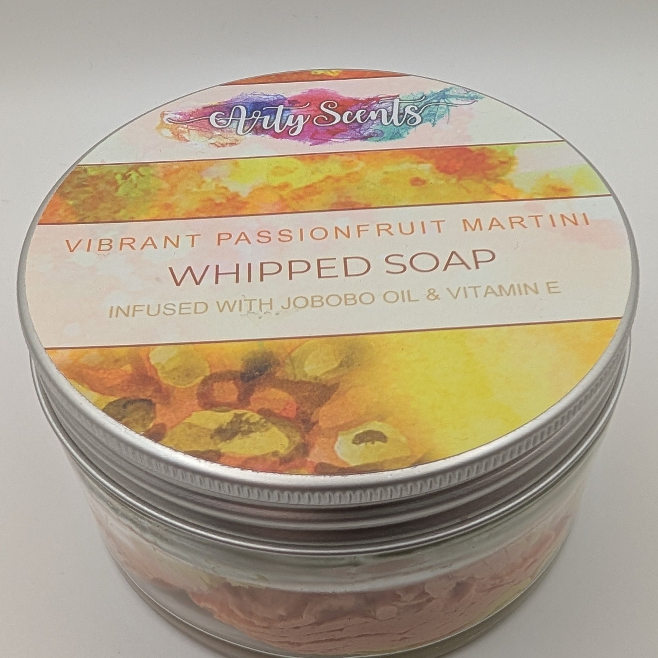 Vibrant Passionfruit Martini Whipped Soap 150g