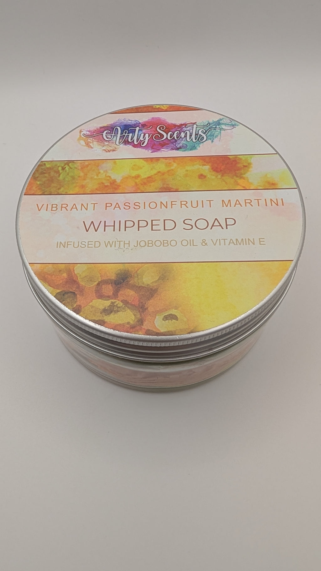 Vibrant Passionfruit Martini Whipped Soap 150g