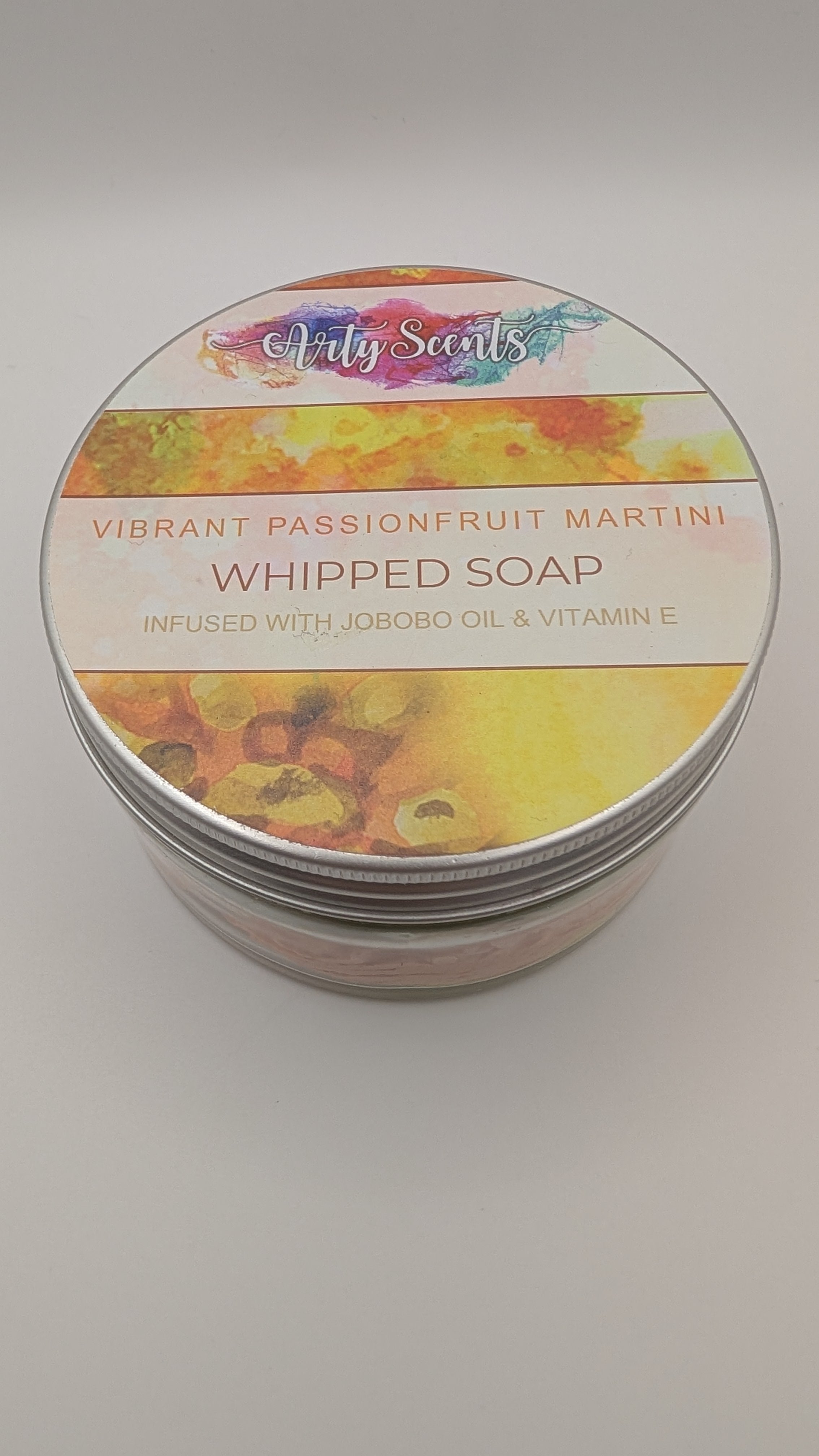 Vibrant Passionfruit Martini Whipped Soap 150g