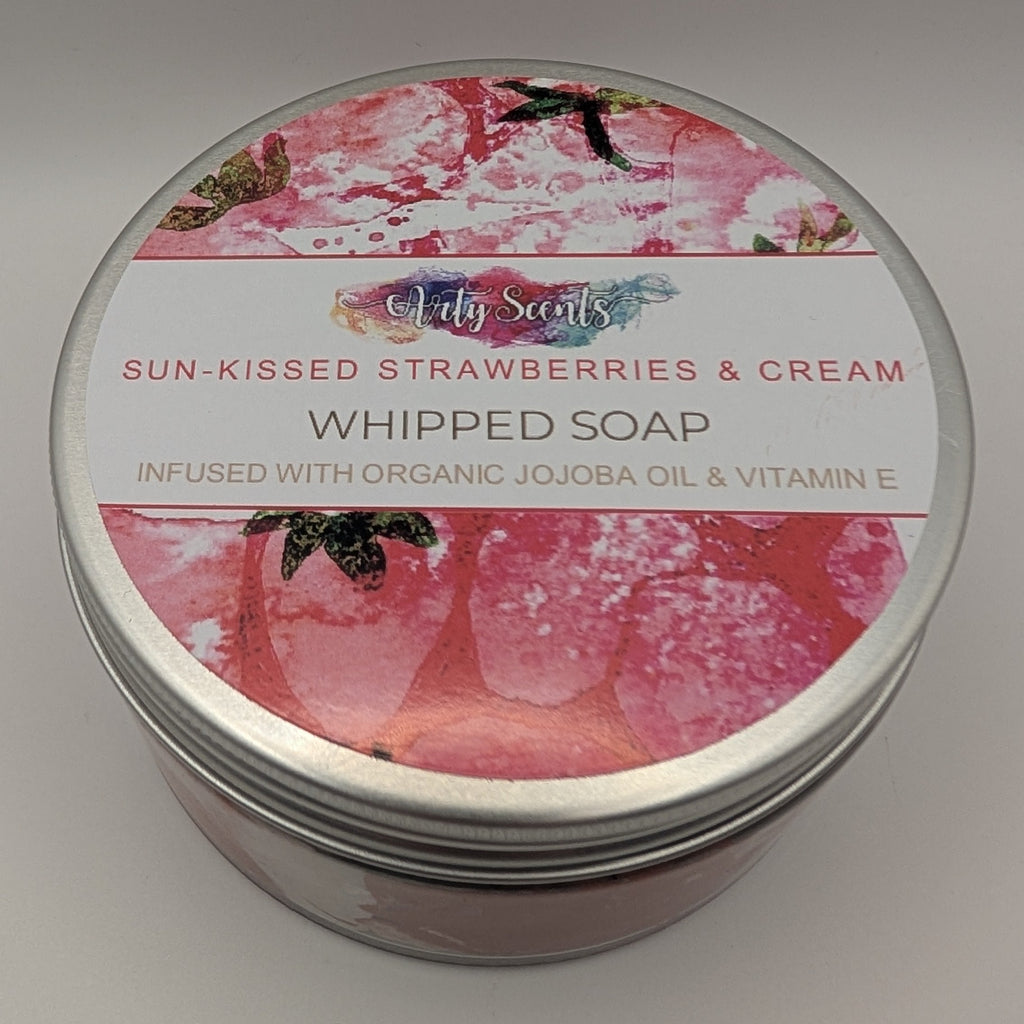 Sun-kissed Strawberries & Cream Whipped Soap 150g
