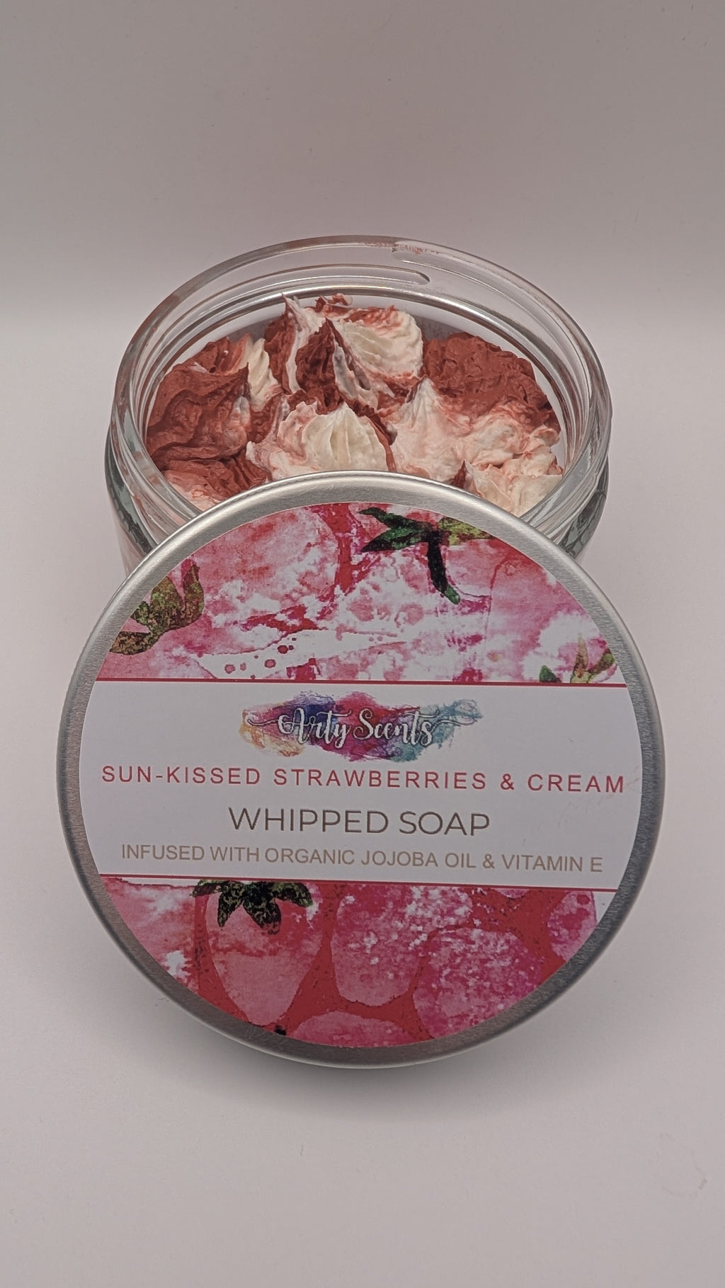 Sun-kissed Strawberries & Cream Whipped Soap 150g