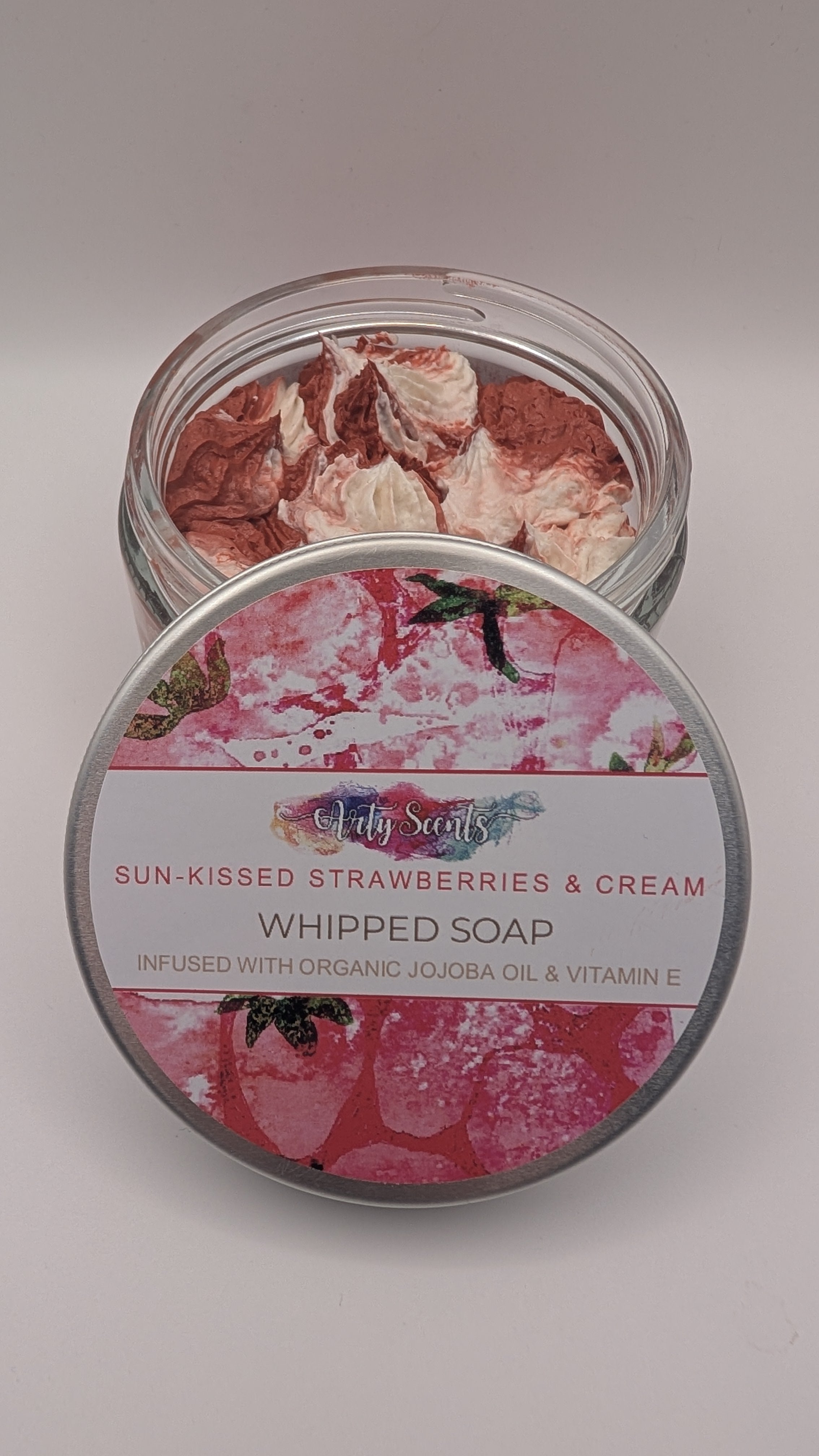 Sun-kissed Strawberries & Cream Whipped Soap 150g