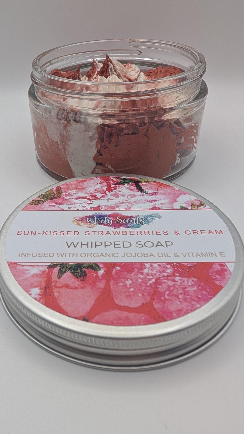 Sun-kissed Strawberries & Cream Whipped Soap 150g