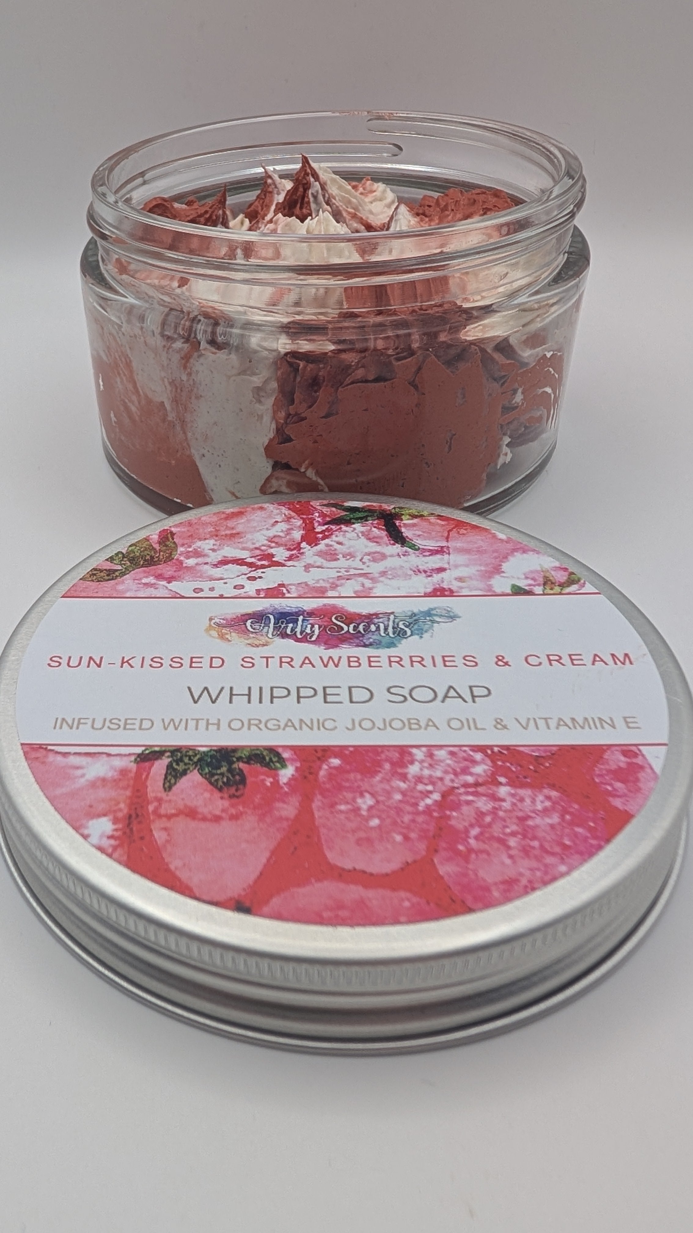 Sun-kissed Strawberries & Cream Whipped Soap 150g