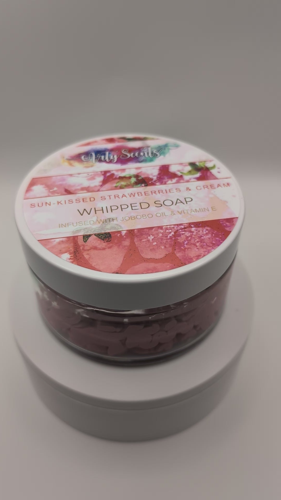 Sun-kissed Strawberries & Cream Whipped Soap