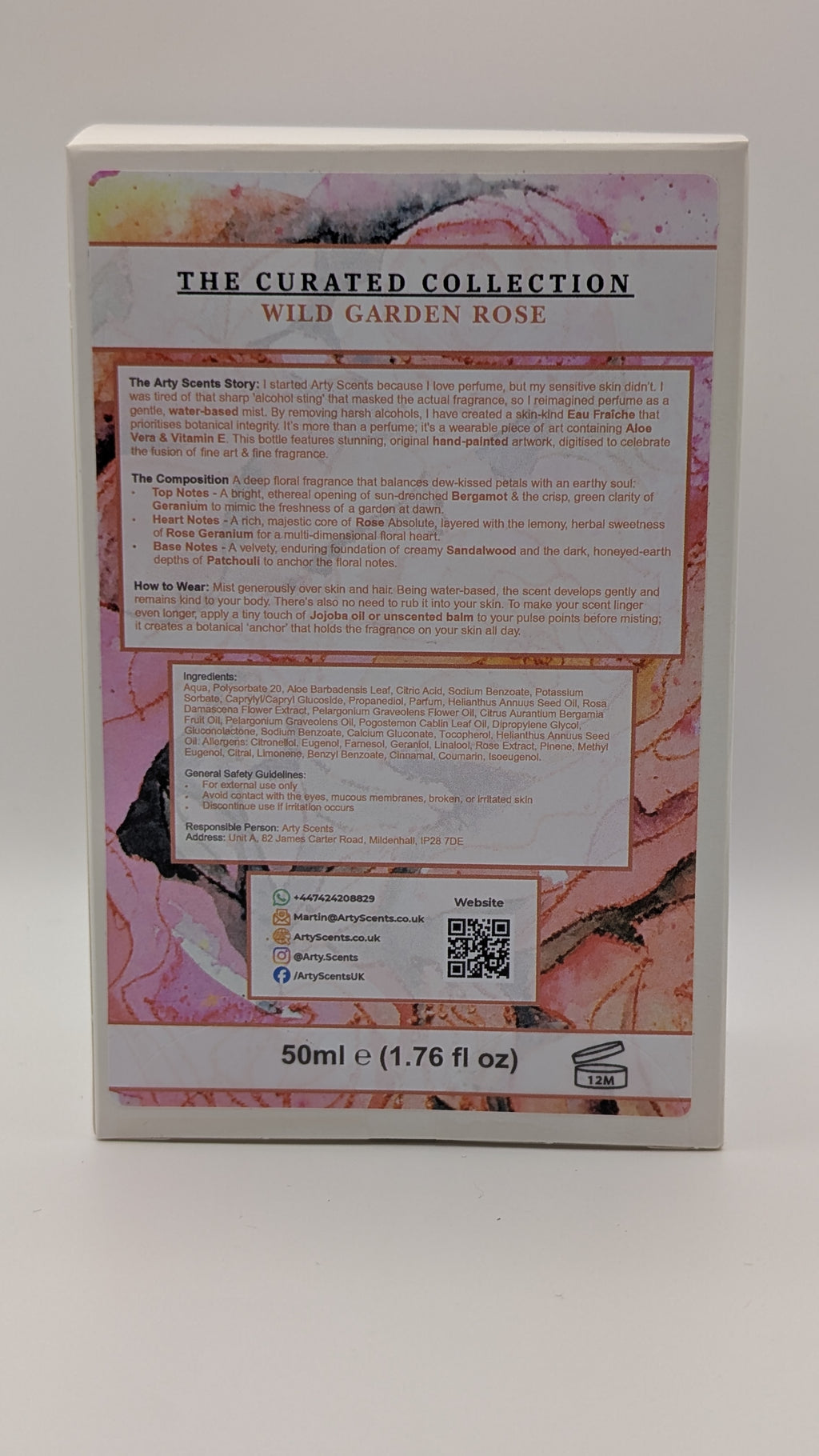 Wild Garden Rose Alcohol-free Perfume (Eau Fraiche)