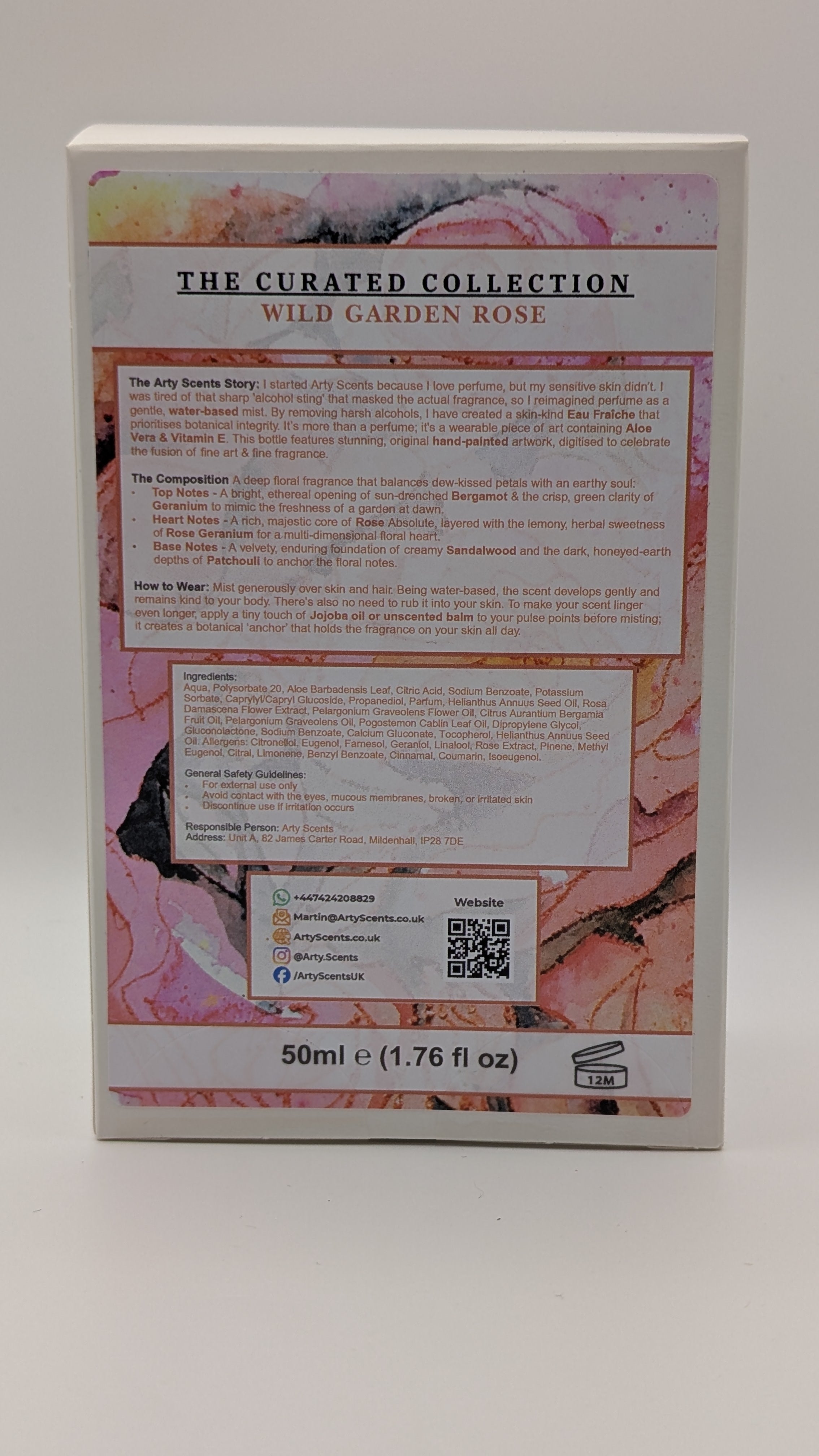 Wild Garden Rose Alcohol-free Perfume (Eau Fraiche)