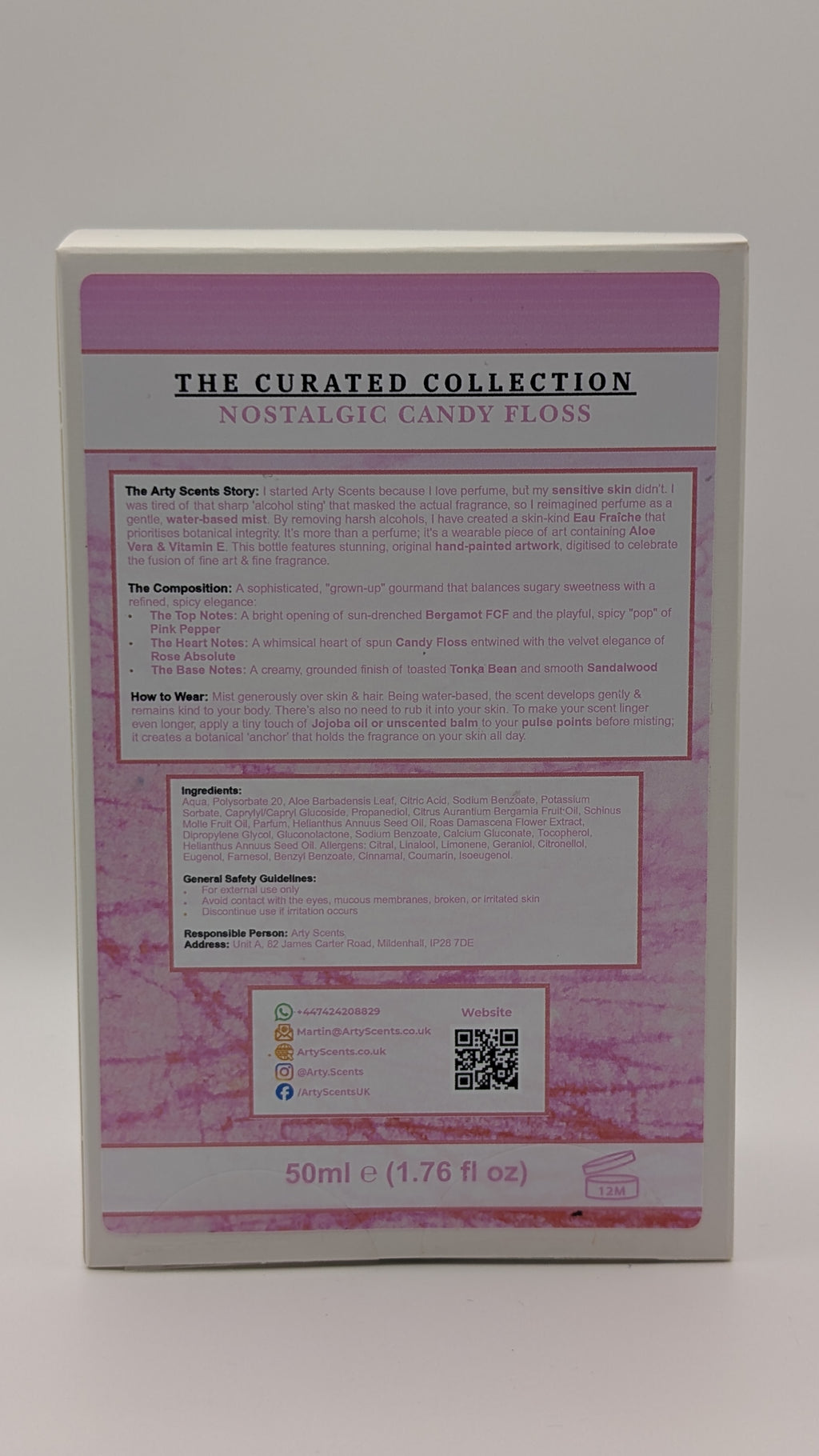Nostalgic Candy Floss - Alcohol-free Perfume (Eau Fraîche)