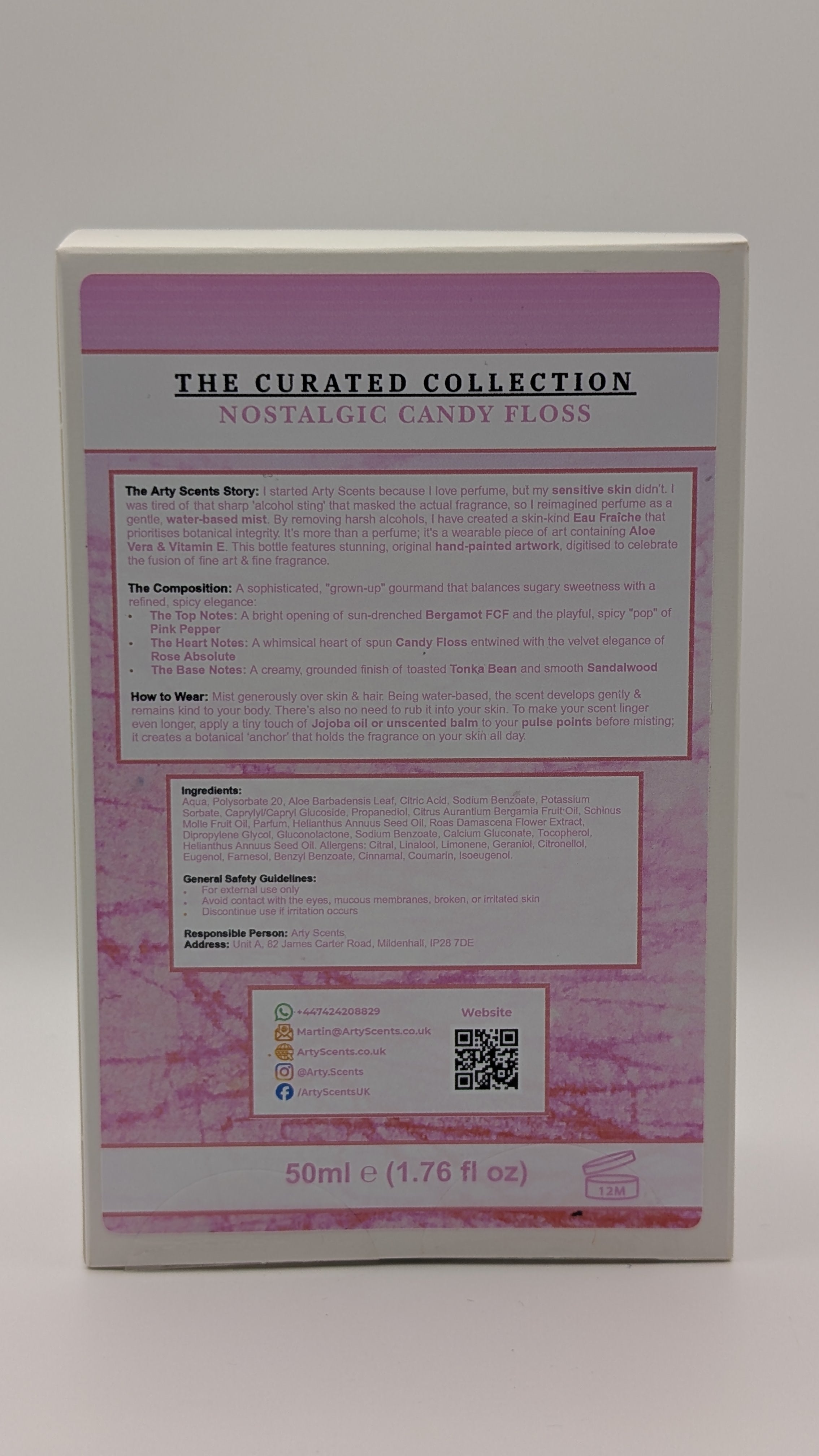 Nostalgic Candy Floss - Alcohol-free Perfume (Eau Fraîche)